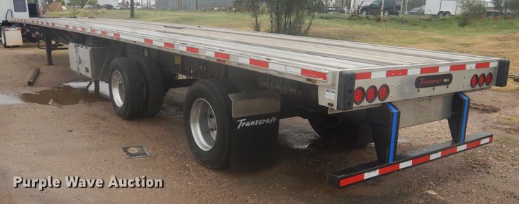 image for item DJ1057 2020 Transcraft flatbed trailer
