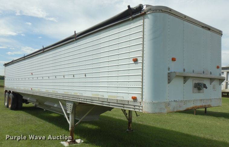 image for item FN9368 1982 Timpte double hopper bottom grain trailer