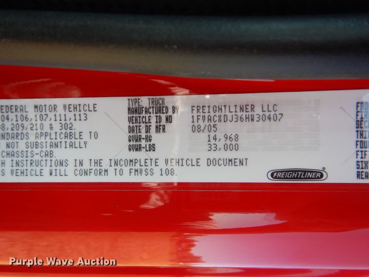 image for item GM9145 2006 Freightliner Business Class M2  flatbed truck