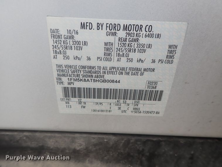 image for item DE0673 2017 Ford Explorer Police Interceptor  SUV