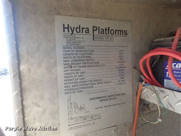 image for item DE0691 1997 Hydra Platform HP32 bridge inspection lift