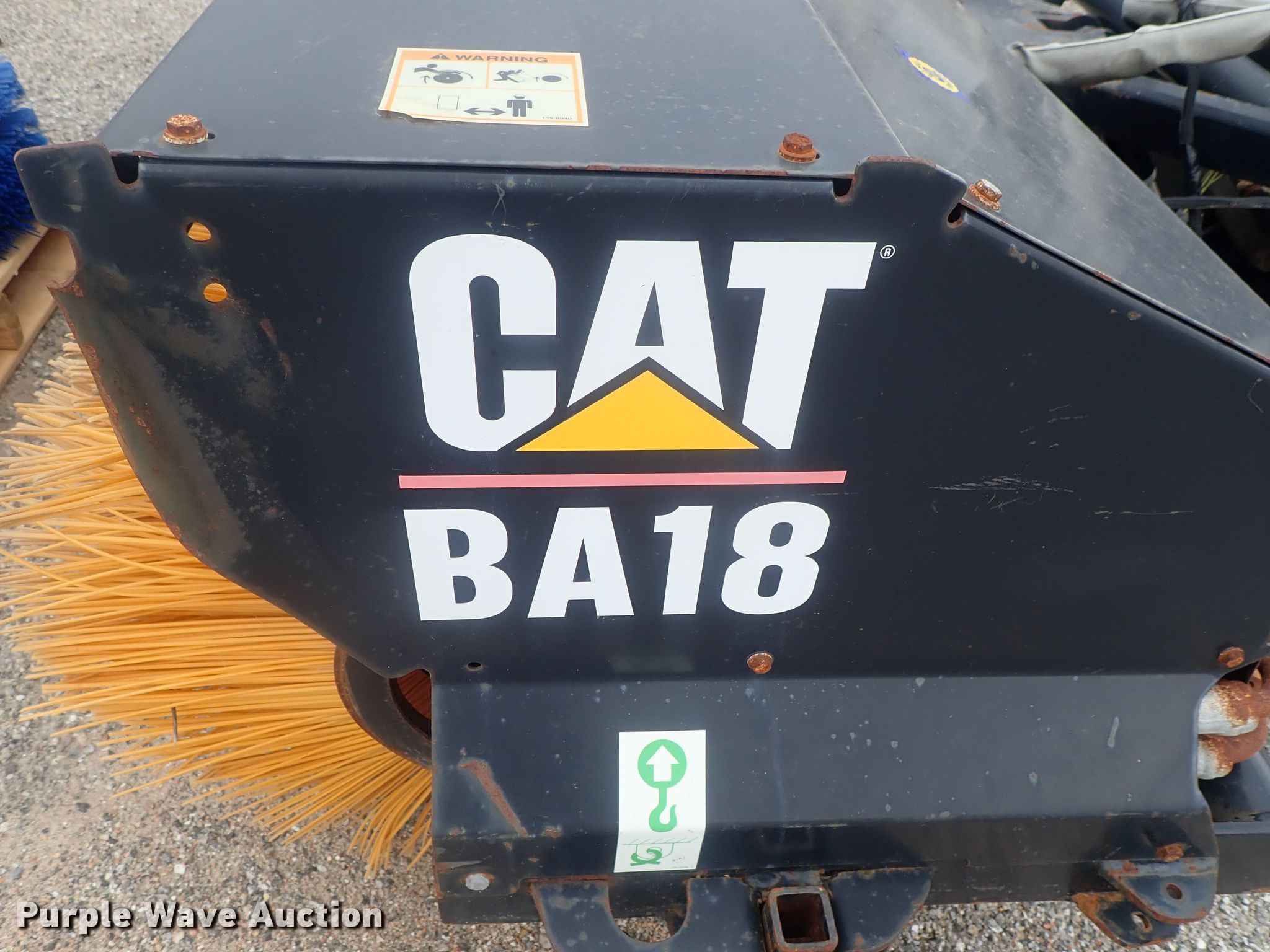 Caterpillar BA18 skid steer broom in Wichita, KS Item HK9817 sold