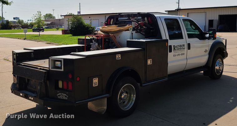 image for item DY9881 2012 Ford F550 Super Duty  Crew Cab flatbed truck