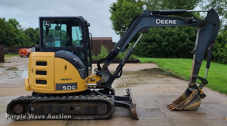 image for item EL9943 2013 John Deere 50G  mini excavator