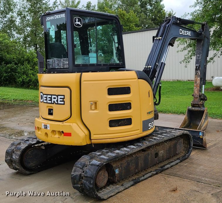 image for item EL9943 2013 John Deere 50G  mini excavator