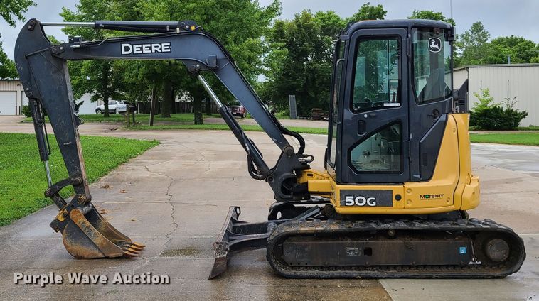 image for item EL9943 2013 John Deere 50G  mini excavator