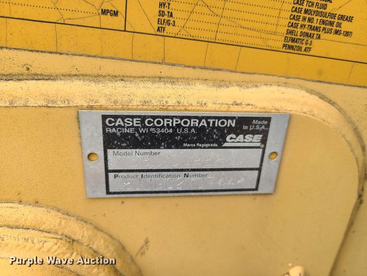 image for item EL9947 1999 Case 580 Super L  backhoe