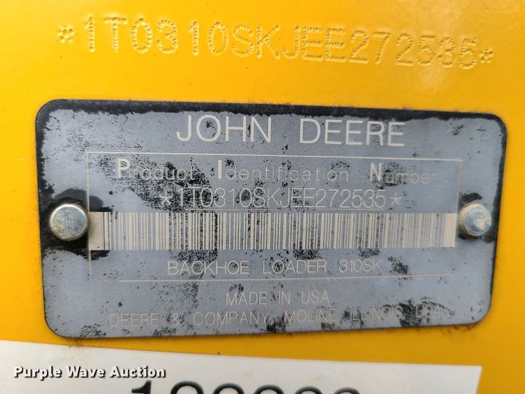image for item EL9951 2015 John Deere 310SK  backhoe