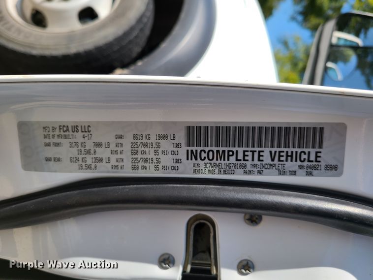 image for item GO9360 2017 Dodge Ram 5500  Crew Cab flatbed truck