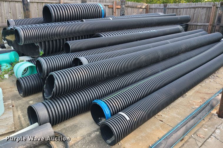 Plastic culvert pipes in Oak Grove, MO Item GO9367 sold Purple Wave