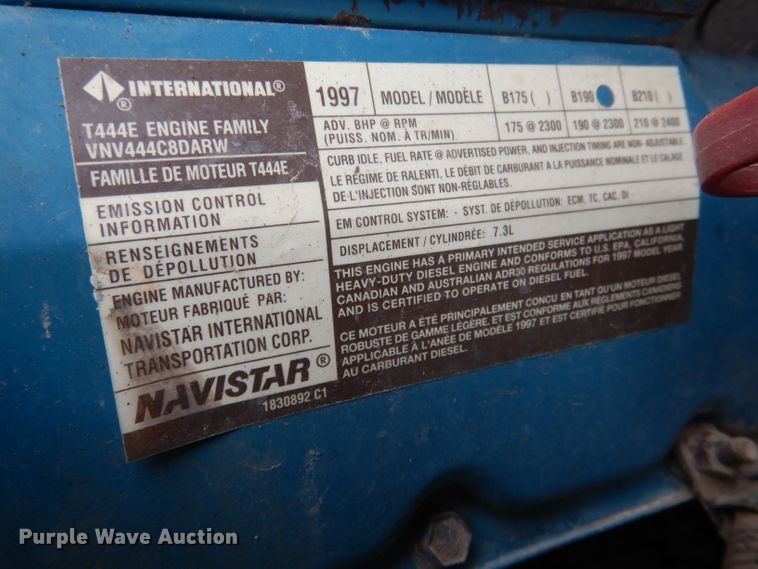 image for item DG4589 1997 International 3800  school bus