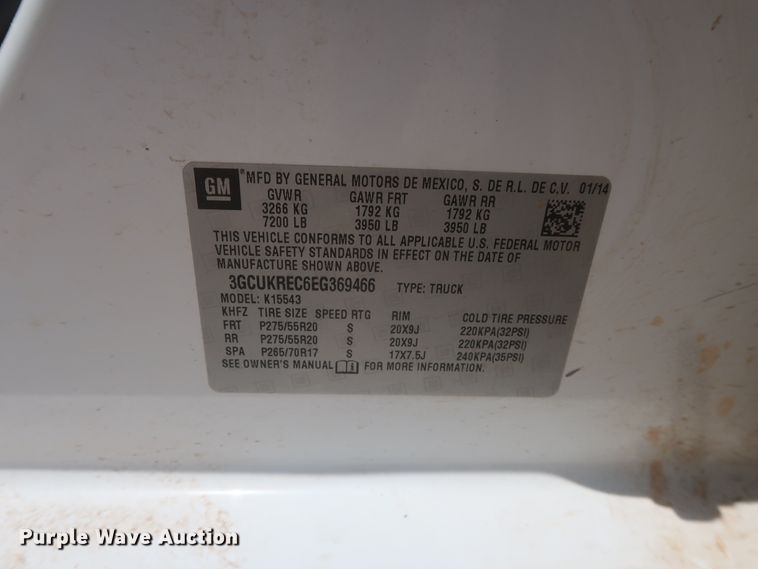 image for item DG7207 2014 Chevrolet Silverado 1500  Crew Cab pickup truck