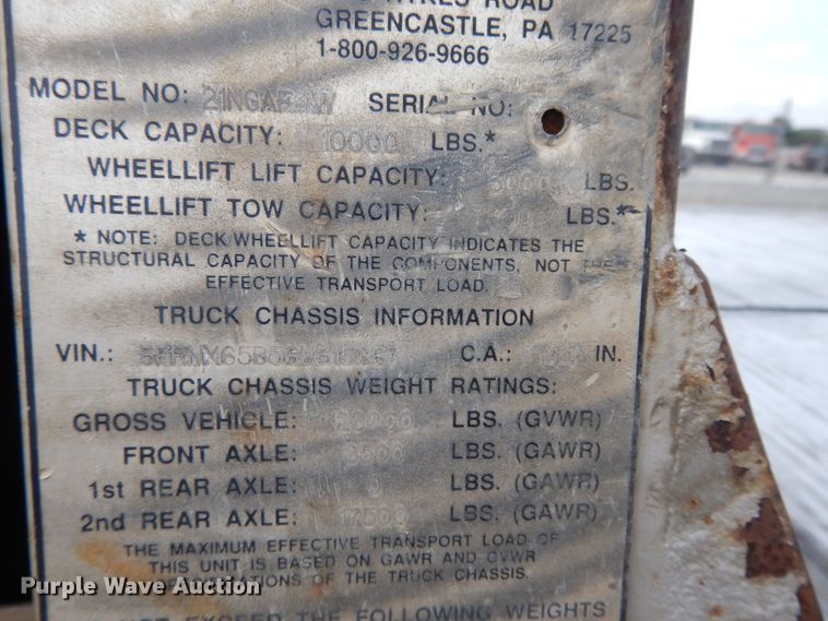 image for item DI7718 2006 Ford F650 Super Duty  rollback truck