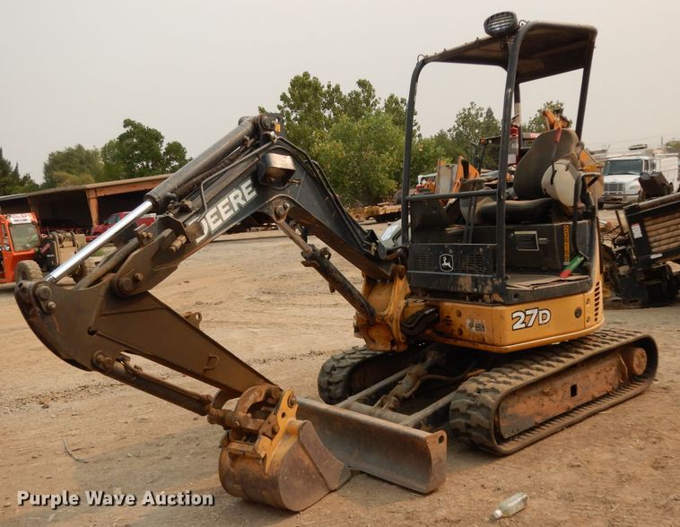 image for item DJ6508 2011 John Deere 27D  mini excavator