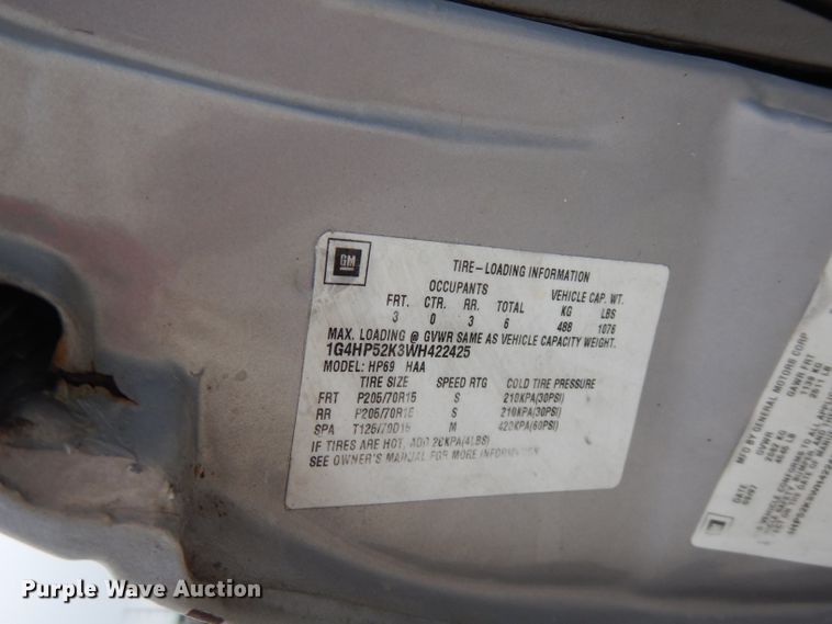 image for item FR9000 1998 Buick LeSabre