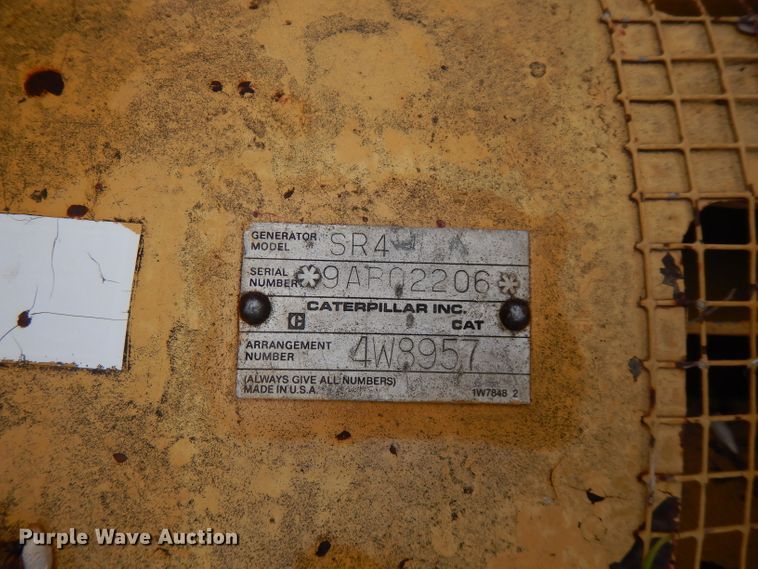 image for item FR9001 Caterpillar SR4  generator