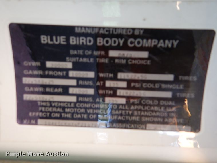 image for item GM9163 2004 Blue Bird Vision  school bus