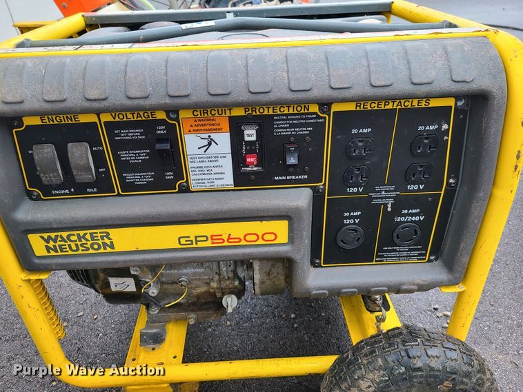 image for item GO9318 Wacker GP5600 generator