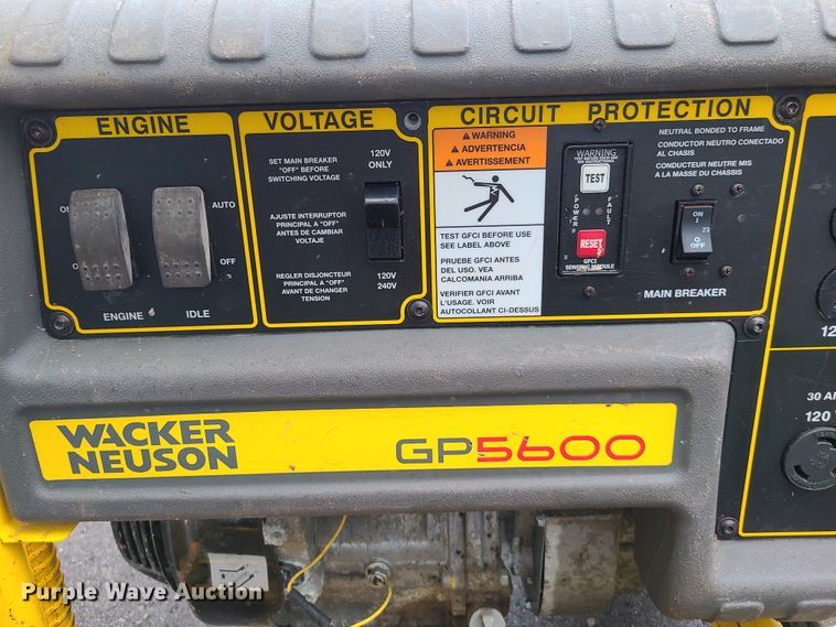 image for item GO9318 Wacker GP5600 generator