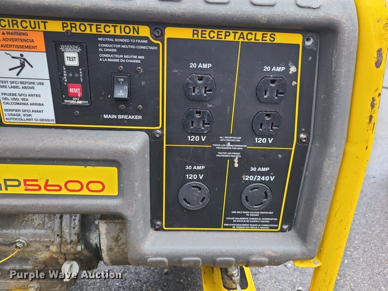 image for item GO9318 Wacker GP5600 generator