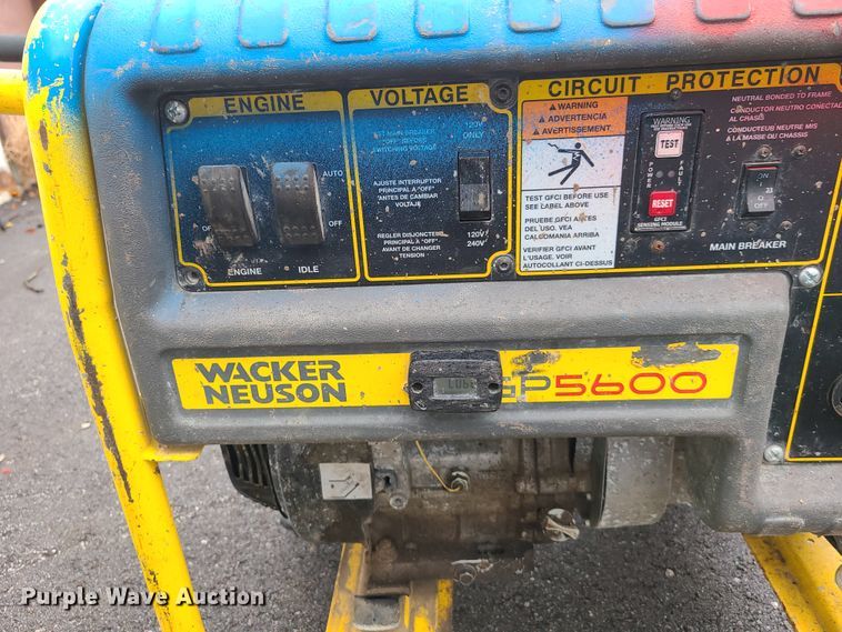 image for item GO9319 Wacker GP5600 generator