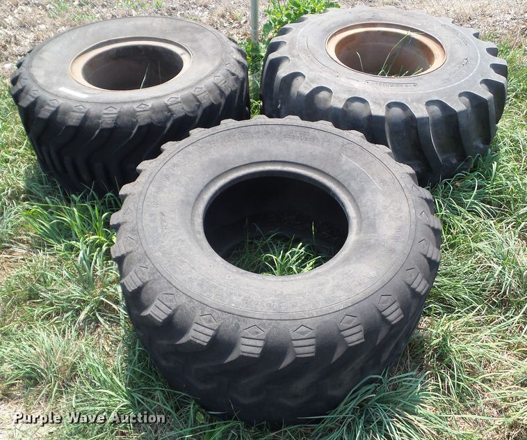 image for item GX9207 (3) Goodyear 48x25.00-20 tires