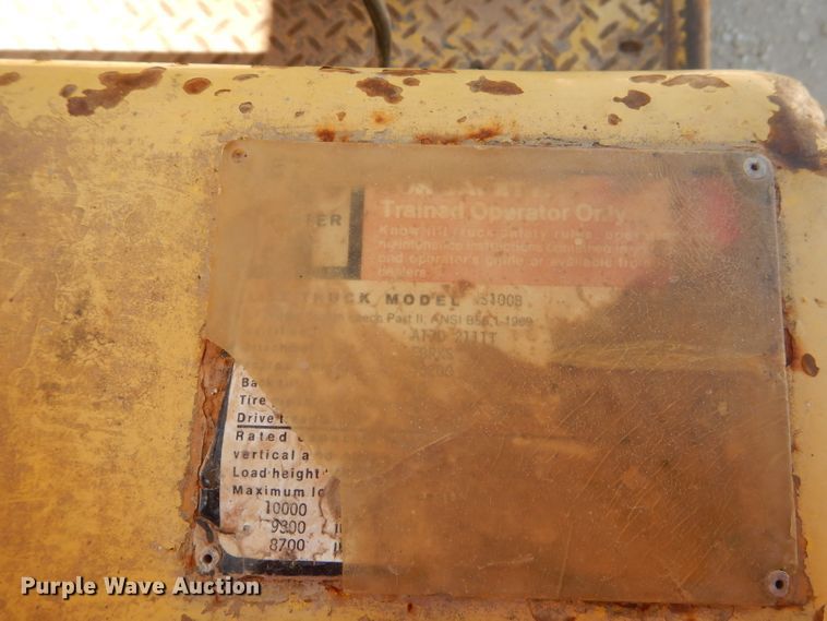 image for item HC9100 Hyster SS396  forklift