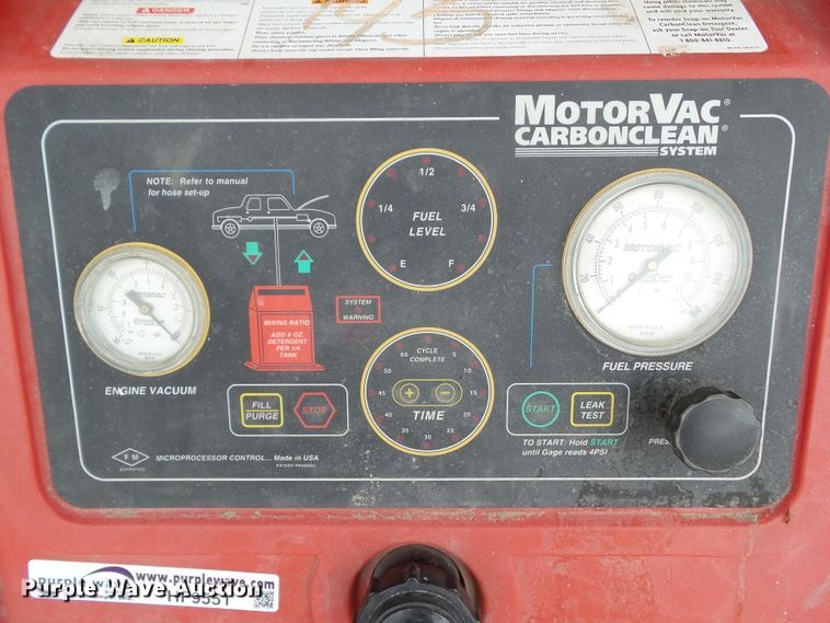 image for item HF9551 Sun Electric Motor Vac EEFS100B Carbon Clean fuel system service system