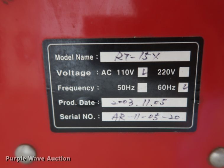 image for item HJ9392 Ranger RT-15X transmission flush machine