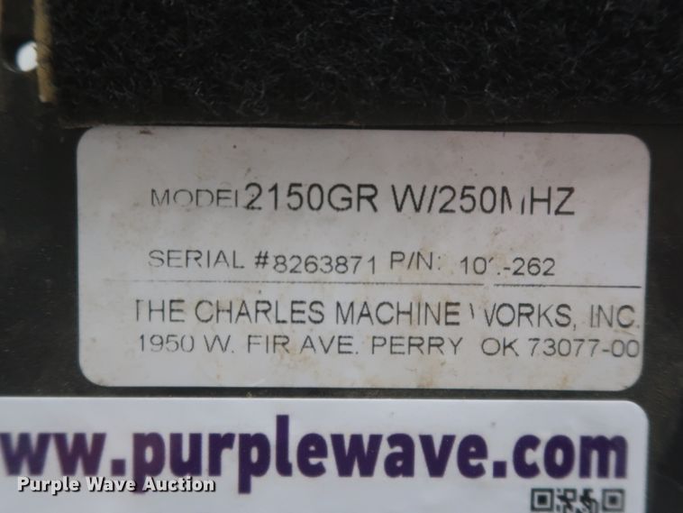 image for item HJ9393 Charles Machine Works 2150GR ground penetrating radar