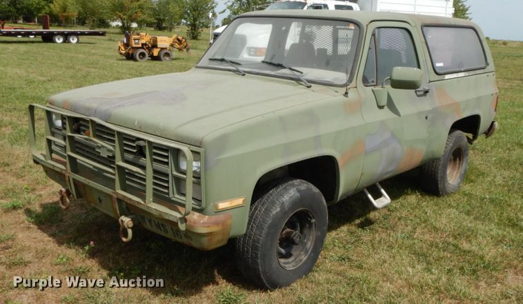 image for item HJ9605 1984 Chevrolet D10 Military Blazer  SUV