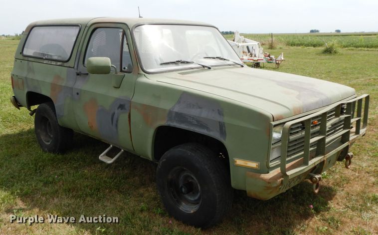 image for item HJ9605 1984 Chevrolet D10 Military Blazer  SUV