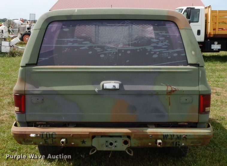 image for item HJ9605 1984 Chevrolet D10 Military Blazer  SUV