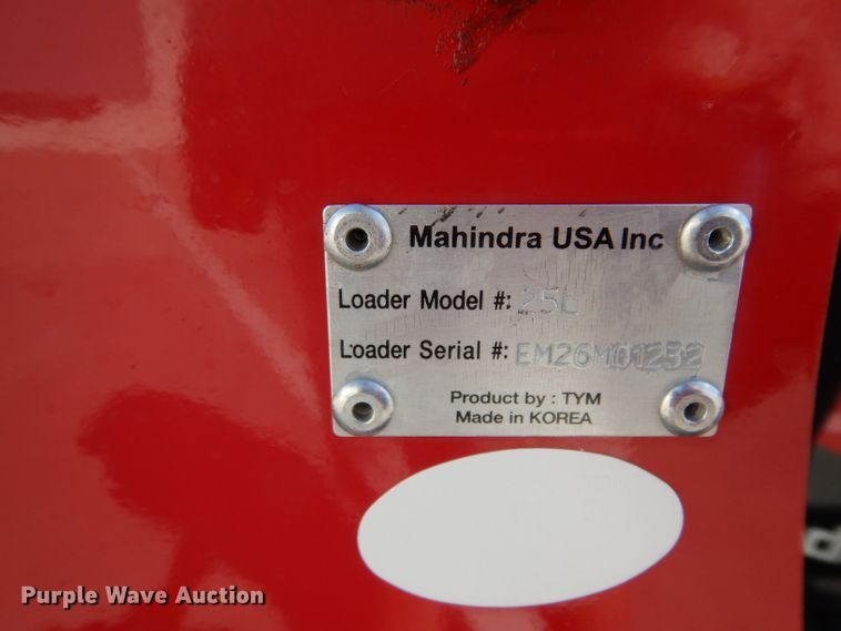 image for item HR9567 2016 Mahindra eMax 22L  MFWD tractor