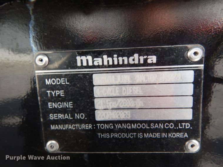 image for item HR9567 2016 Mahindra eMax 22L  MFWD tractor