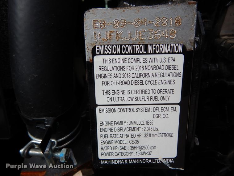 image for item HR9568 2019 Mahindra 1635H  MFWD tractor