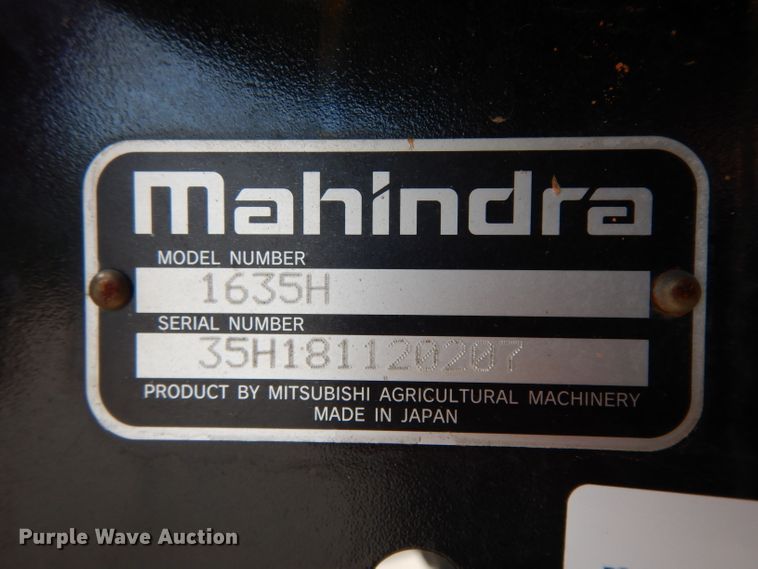 image for item HR9568 2019 Mahindra 1635H  MFWD tractor