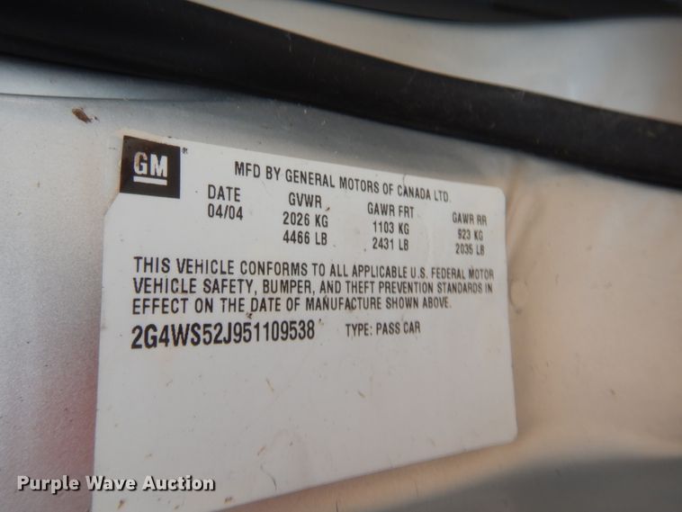 image for item HW9272 2005 Buick Century