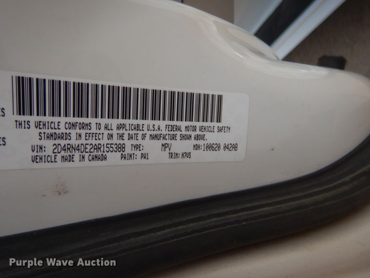 image for item HW9274 2010 Dodge Grand Caravan  van