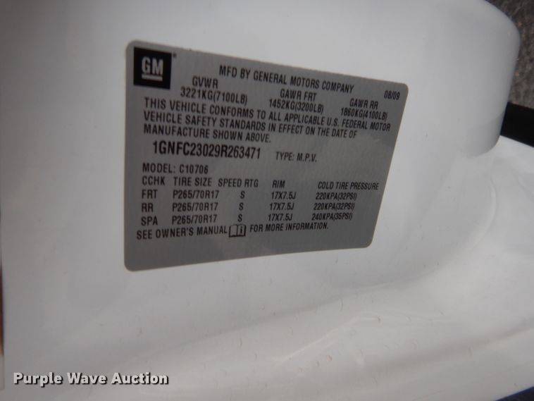 image for item HW9312 2009 Chevrolet Tahoe  SUV