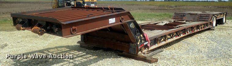 image for item DC3318 1975 Dakota 1755DC8 lowboy equipment trailer