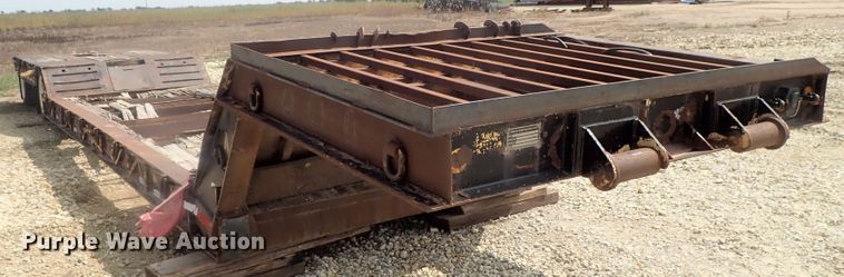 image for item DC3318 1975 Dakota 1755DC8 lowboy equipment trailer