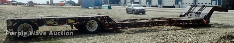 image for item DC3318 1975 Dakota 1755DC8 lowboy equipment trailer