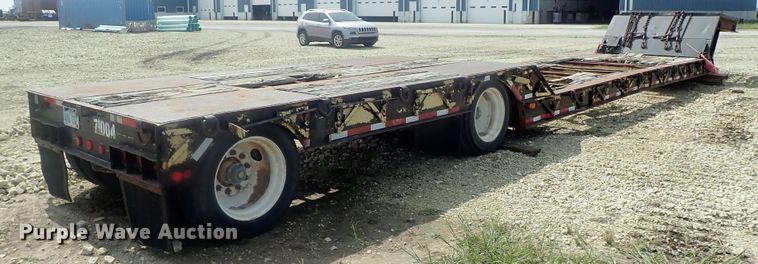 image for item DC3318 1975 Dakota 1755DC8 lowboy equipment trailer