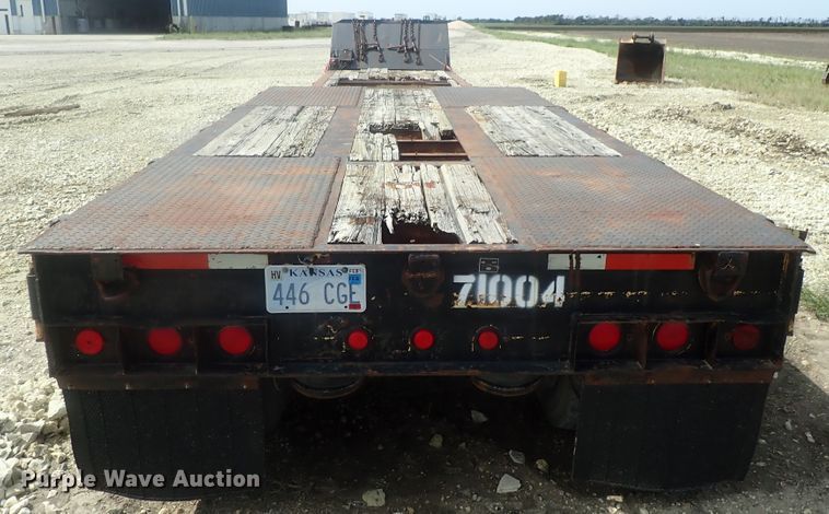 image for item DC3318 1975 Dakota 1755DC8 lowboy equipment trailer