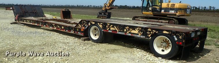 image for item DC3318 1975 Dakota 1755DC8 lowboy equipment trailer