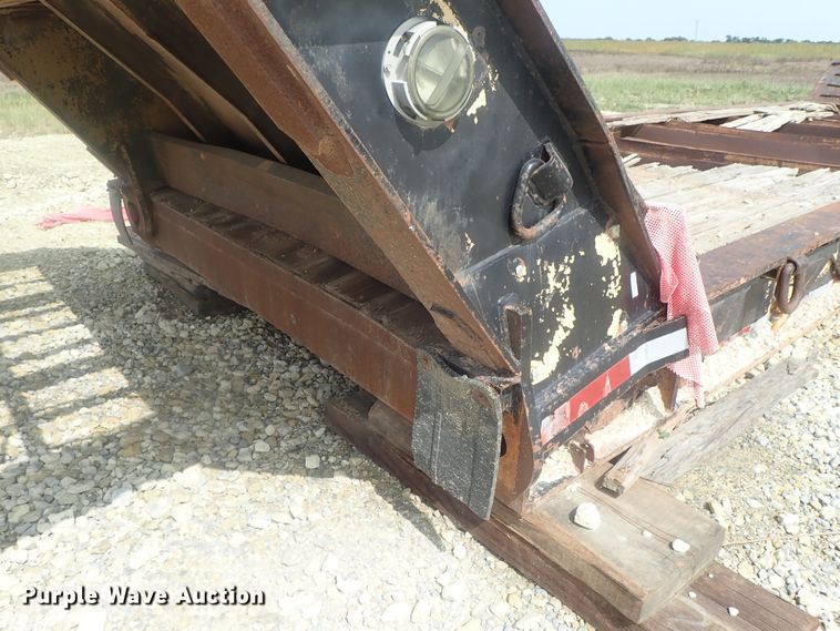 image for item DC3318 1975 Dakota 1755DC8 lowboy equipment trailer
