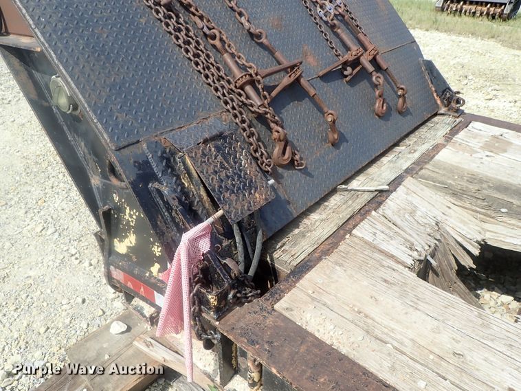 image for item DC3318 1975 Dakota 1755DC8 lowboy equipment trailer