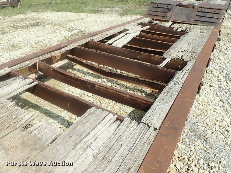 image for item DC3318 1975 Dakota 1755DC8 lowboy equipment trailer