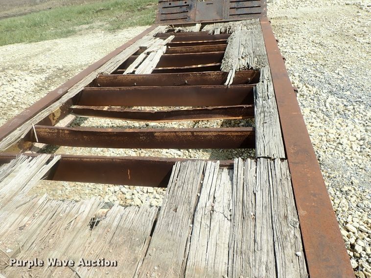 image for item DC3318 1975 Dakota 1755DC8 lowboy equipment trailer